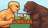 men vs gorillas