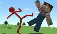 red stickman vs craftmans